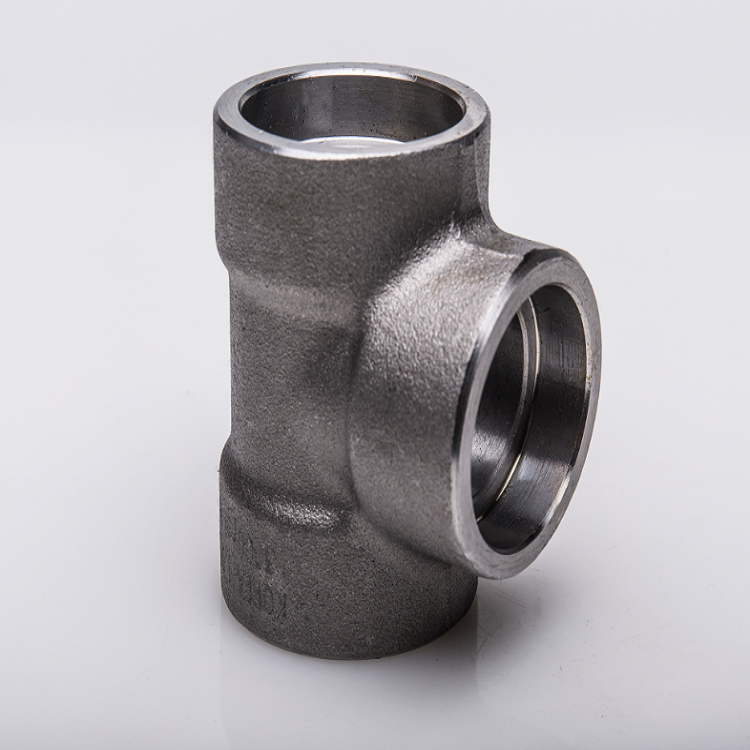 Forged socket welded cl3000 stainless steel fittings tee